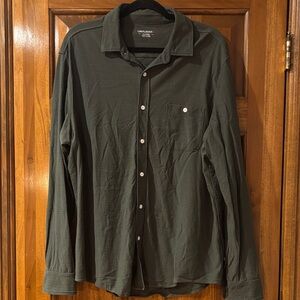 Untuckit Olive Green Long Sleeve Shirt